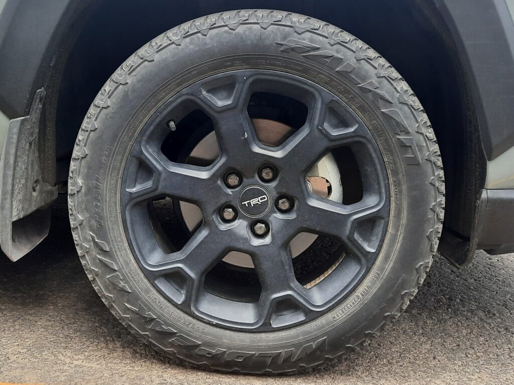 rav4 trd wheel closeup