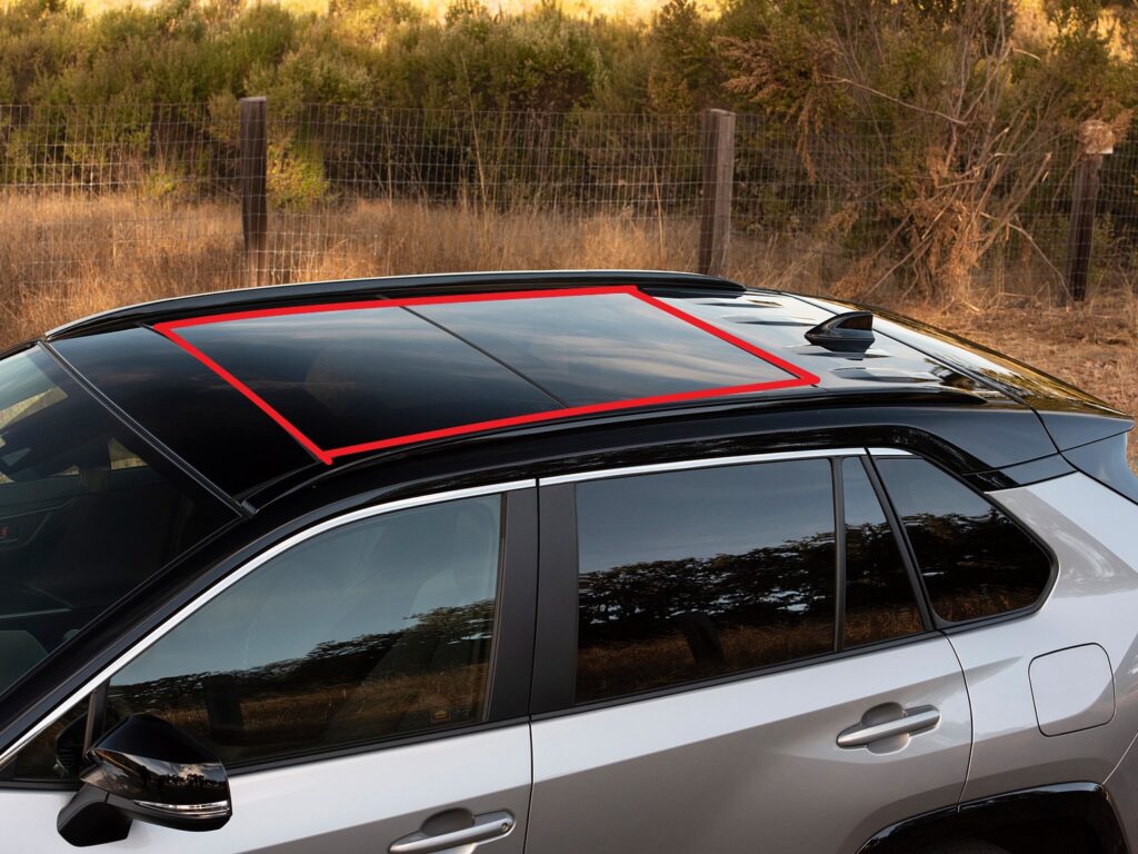 panoramic sunroof exterior highlighted