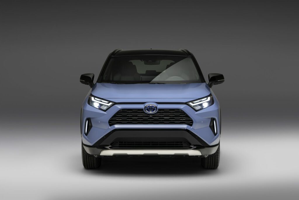 rav4 in cavalry blue front view