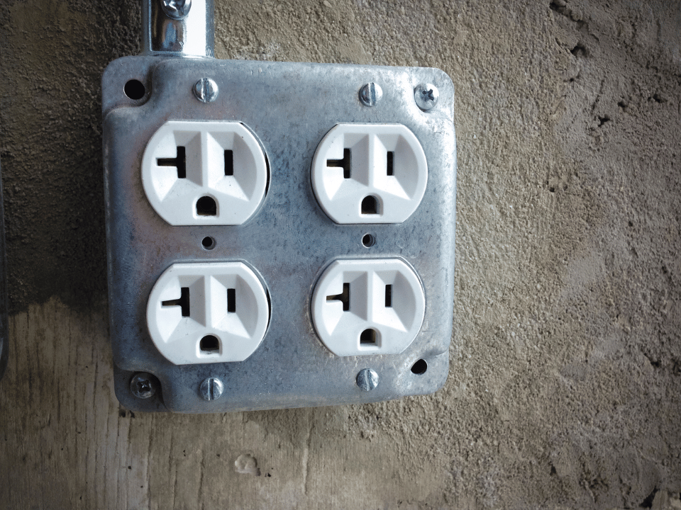 standard electrical outlet
