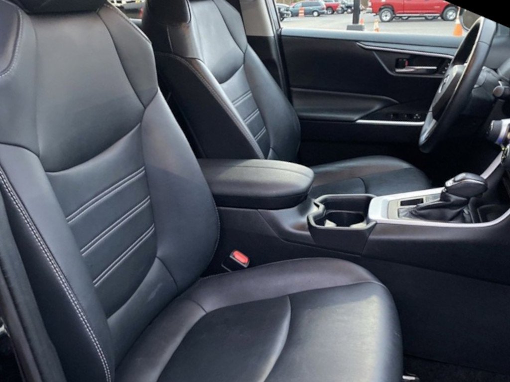 toyota rav4 black softex interior front seats
