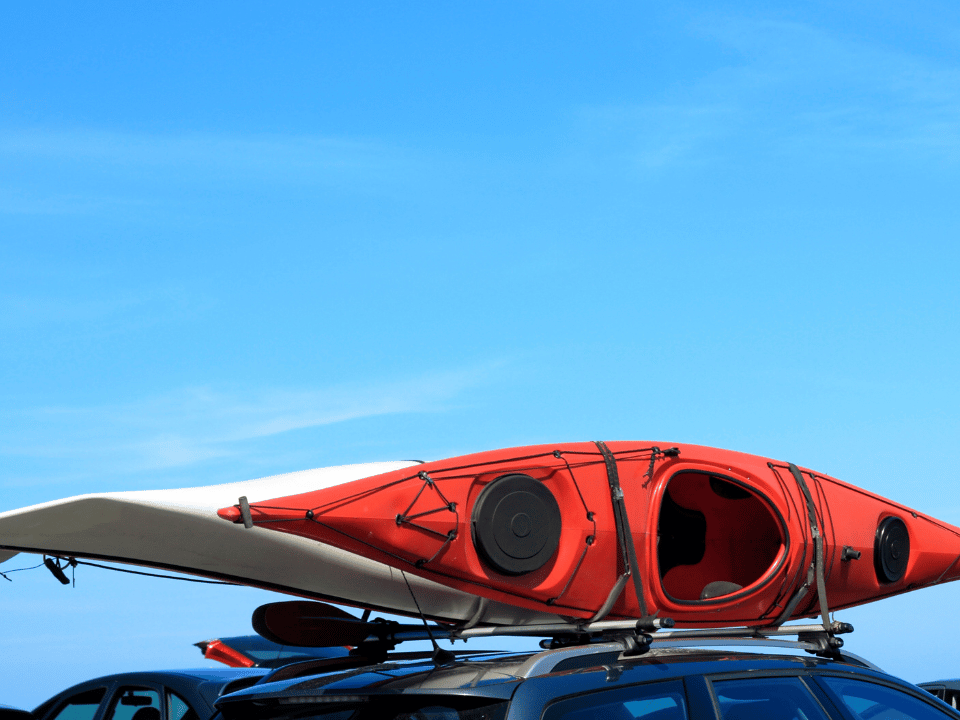 kayaks on roof