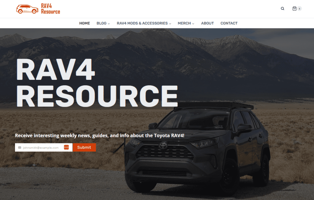 rav4 resource home page