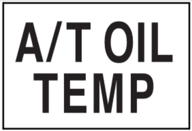 a/t oil temp light